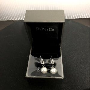 Sterling Silver 925 and Pearl Earrings